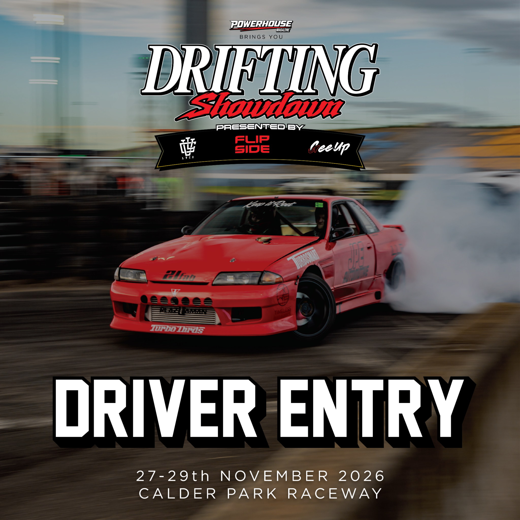 Drifting Showdown driver entry — 27 to 29 November 2026 at Calder Park Raceway