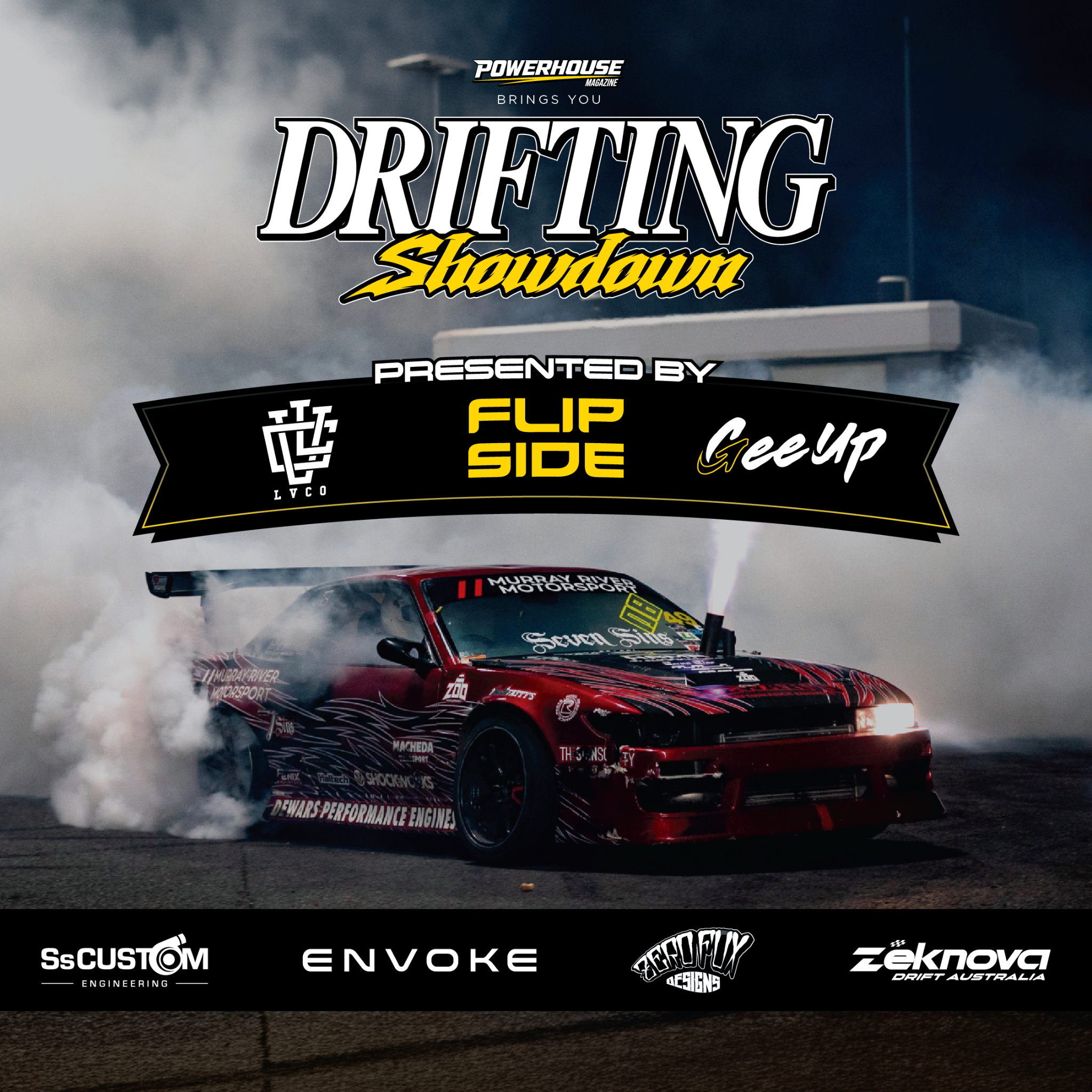 Drifting Showdown presenting partners and sponsors